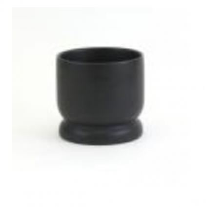 Modern Pedestal Bowl � Black � 5.3"