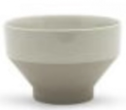Tapered Grey Bowl � 6" D x 4" H