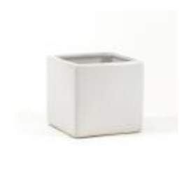 Cube Planter � White � 3"