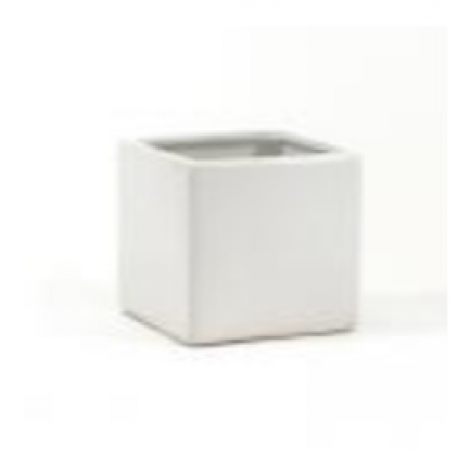 Cube Planter � White � 3"