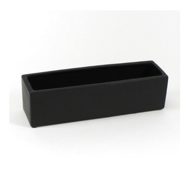 Long Flat Rectangular Planter � Black
