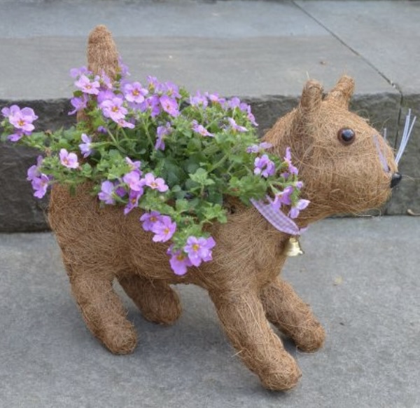 Kitty the Coco-Fiber Kitten Topiary Planter