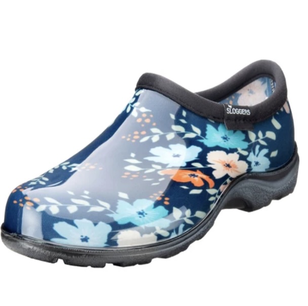 Fun Floral Blue Slogger Garden Shoe � Size 11