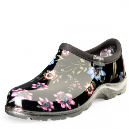 Ditsy Spring Black Slogger Garden Shoe � Size 10