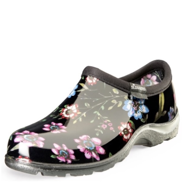 Ditsy Spring Black Slogger Garden Shoe � Size 7