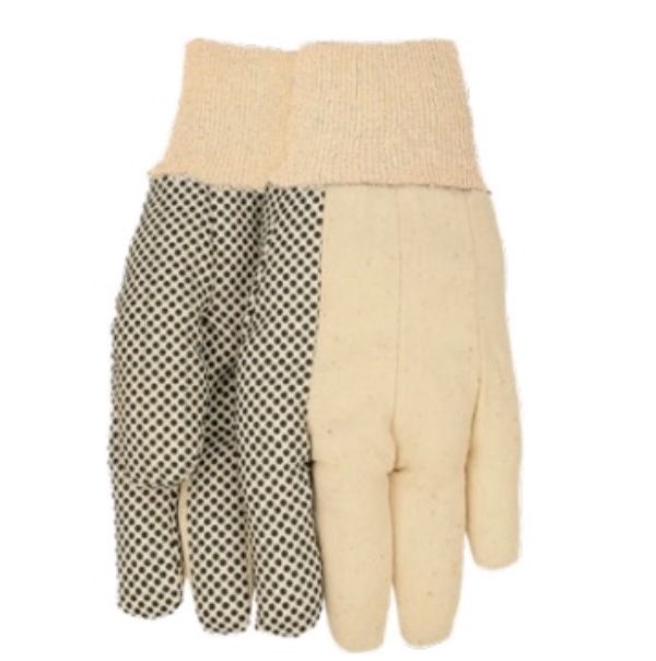 White Cotton Canvas Garden Gloves Large