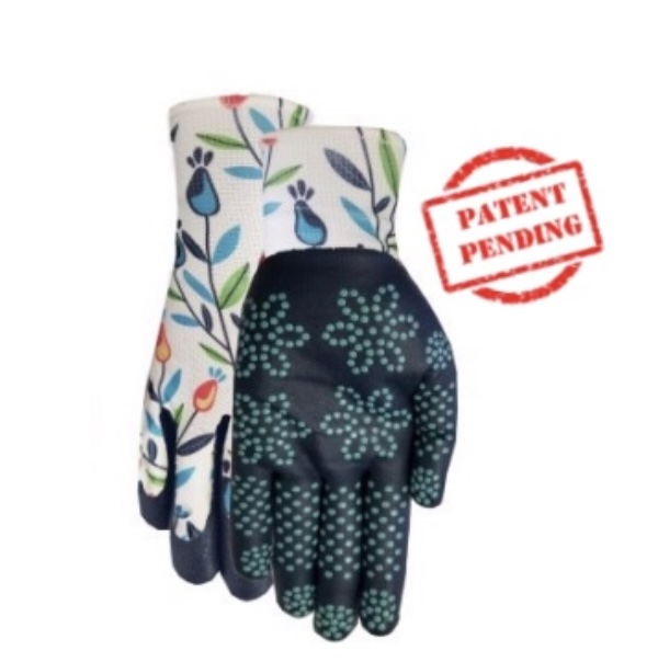 Max Grip� Womens Garden Gloves White Floral
