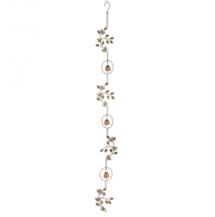 Copper Patina Butterfly and Branch Rain Chain