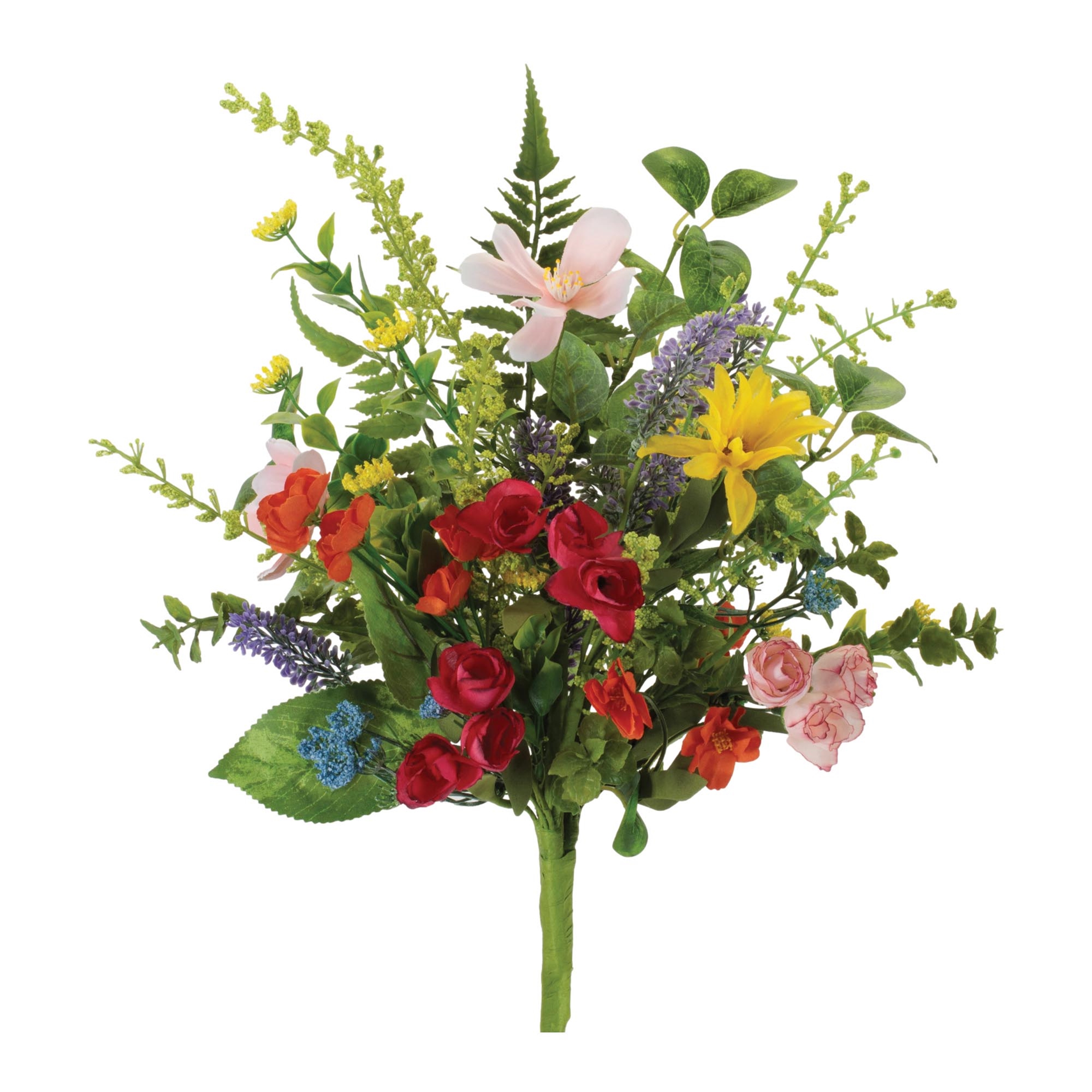 Mixed Floral Bush  21" 