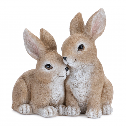 Snuggling Bunnies Figurine