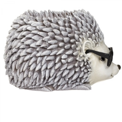 Pudgy Hedgehog Planter with Glasses