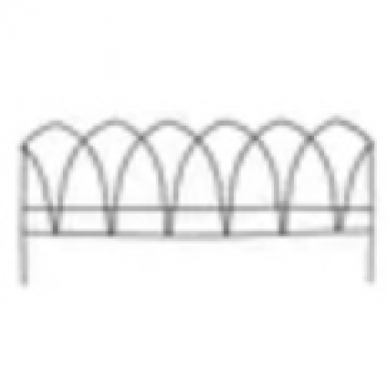 Black Hastings Border Fence 29" x 13.5"