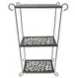 Three Tier Peacock Stand Bronze 48"