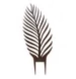 Palm Tropic Pot Leaf Dark Bronze 8.5" x 22.5"