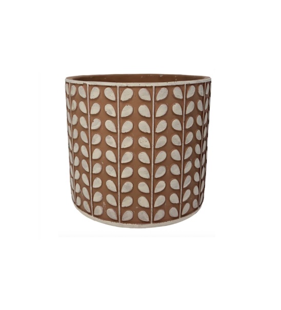 Bi-Leaf Stripe Planter 6"