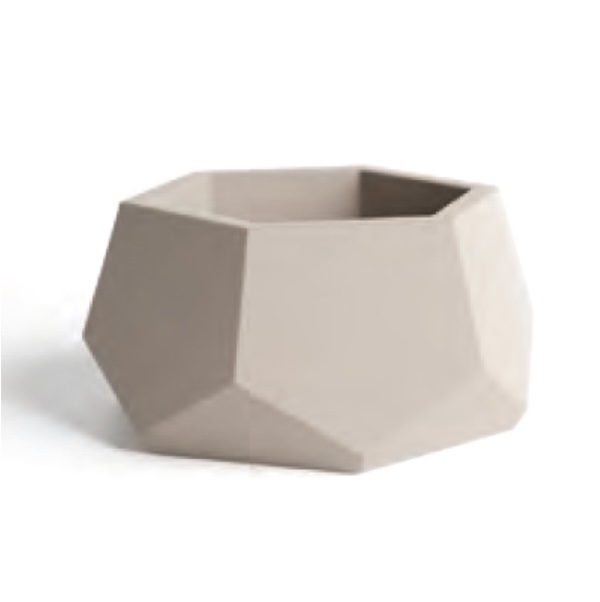Hex Planter � Natural  4"
