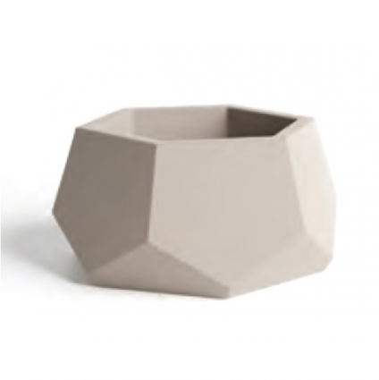 Hex Planter � Natural  4"