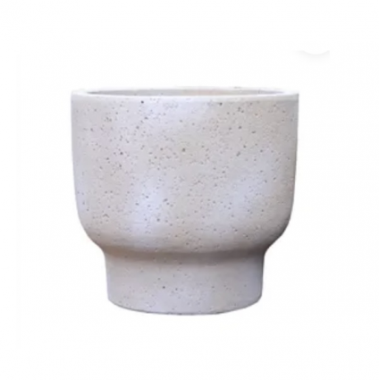 Mahana Planter � Washed Stone 17.25"