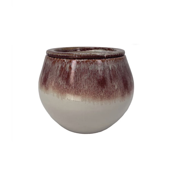 Sahara Self-Watering Pot � Cotton & Crimson 6"