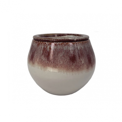 Sahara Self-Watering Pot � Cotton & Crimson 6"