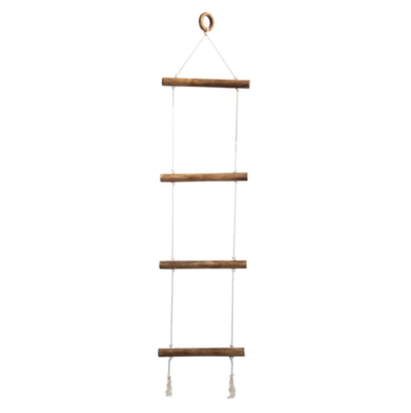 Macram&eacute; Hanging Blanket Ladder 49"