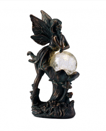 Solar Fairy on LED Ball 12"H