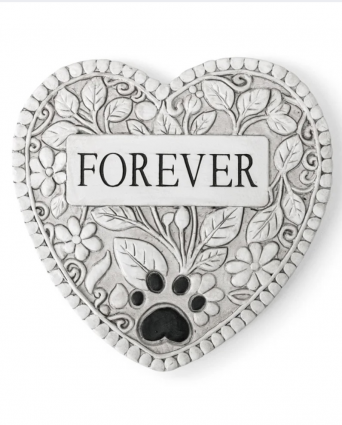 Forever Heart Memorial Pawprint