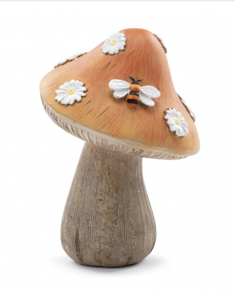 Honeybee/Flower Mushroom 6.25"