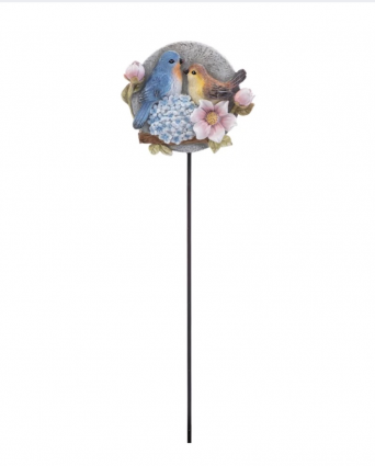 Birds/Flowers Stake 18"