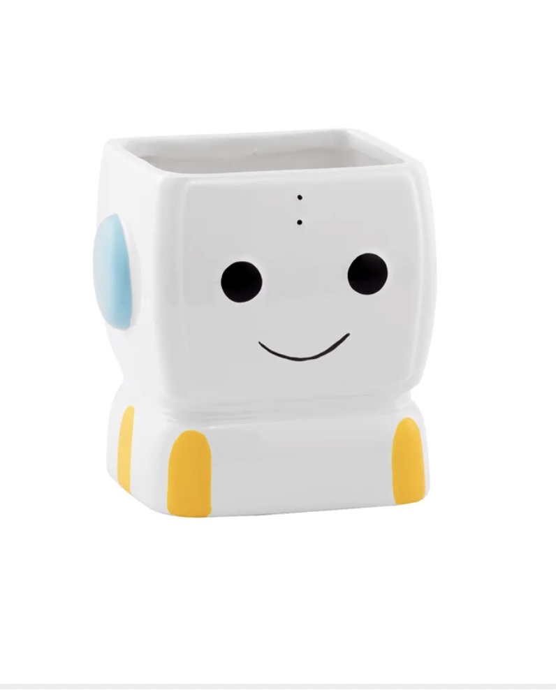 Happy Face Robot Planter