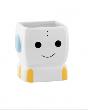 Happy Face Robot Planter