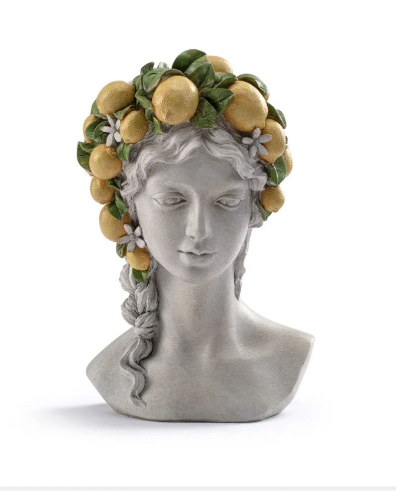 Flower & Fruit Lady Head Planter