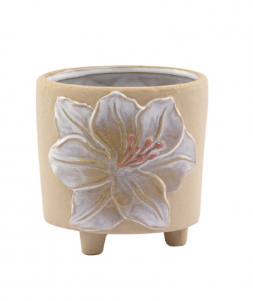 Yellow Hibiscus Planter 4.75"