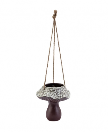 Brown Hanging Mushroom Planter
