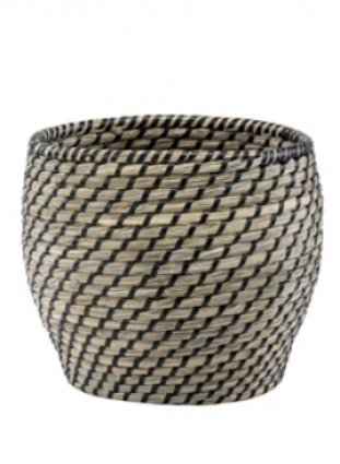 Black Zig Zag Tree Cover 9"