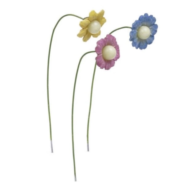 Fairy Glo Flowers (Set of 3) Fairy Garden Figurines