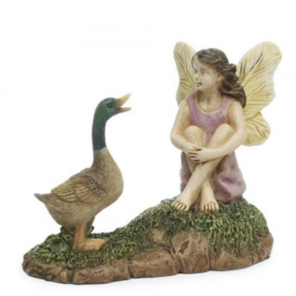 Morning Conversation Fairy Garden Figurine