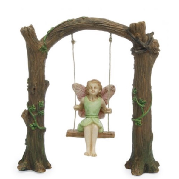 Arch Swing with Fairy Fairy Garden Figurine