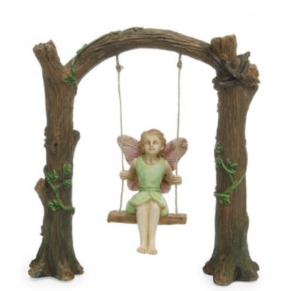 Arch Swing with Fairy Fairy Garden Figurine