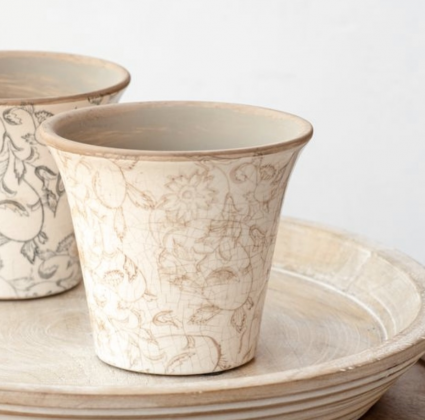 Beige Heirloom Planter 5"