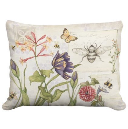 Bee Humble Flower Pillow 19 X 24 