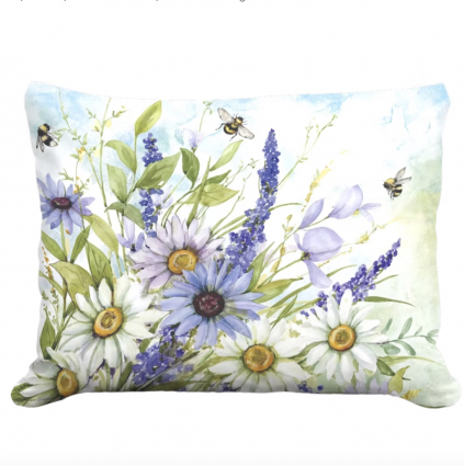 Buzzing Bloom Pillow 19 X 24 