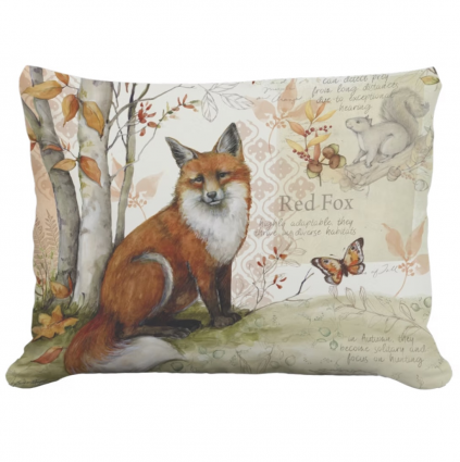 Red Fox Pillow 19 X 24 