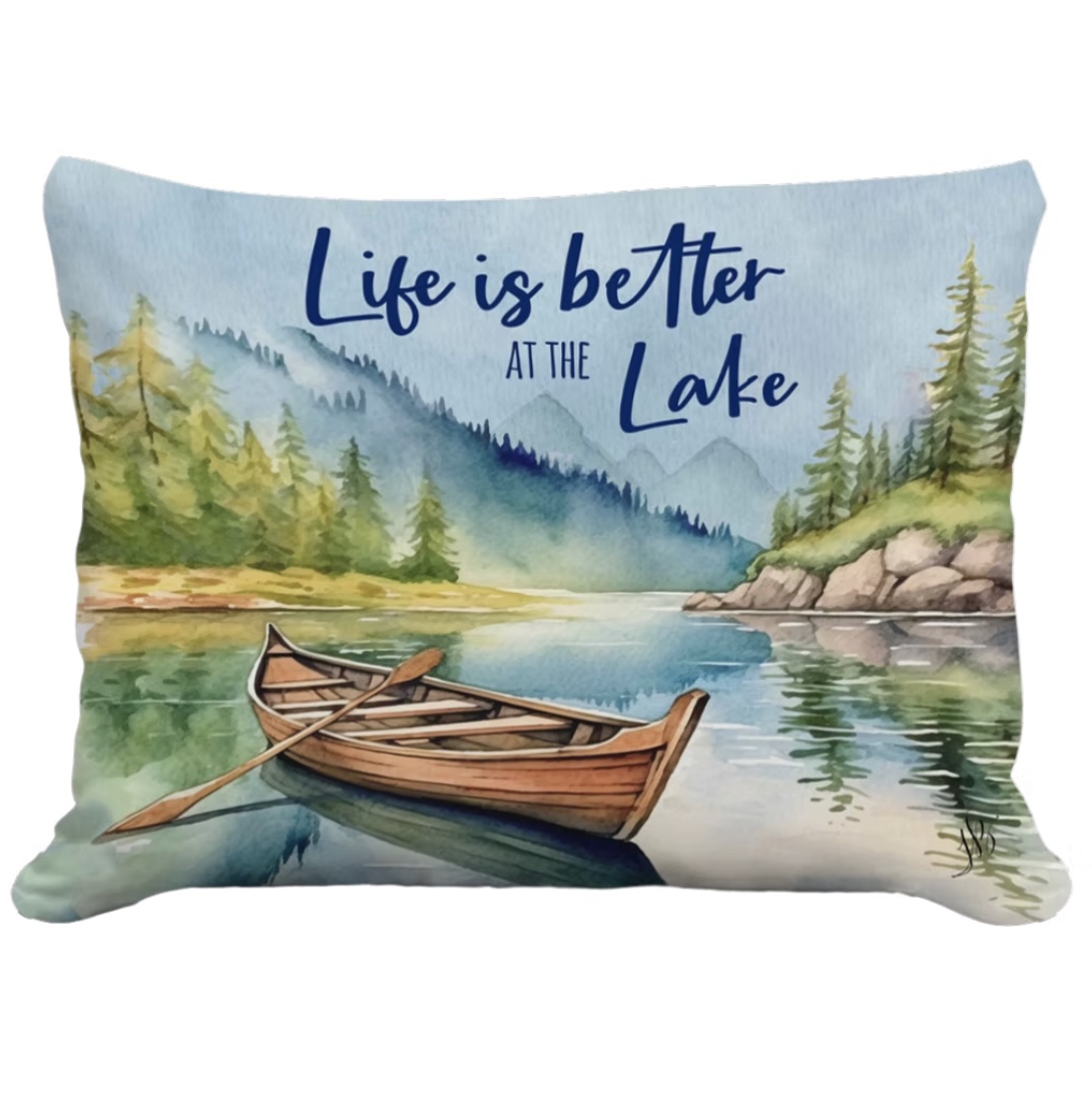 Life is Better at the Lake Pillow 19 X 24 