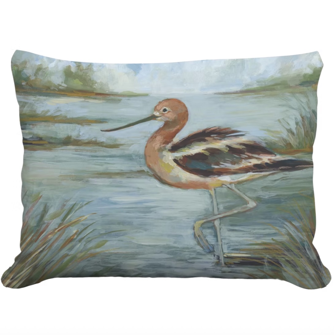 Bee with Floral Wreath Pillow 19 x 24