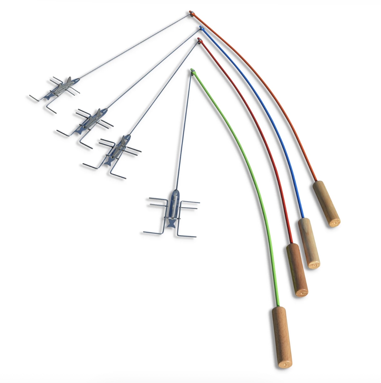 Orange Fire Fishing Pole Roaster