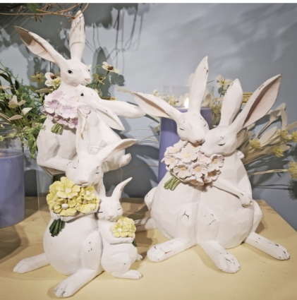 Floral Bunny (sold separately) 15"H