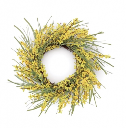 Forsythia Wreath 26"