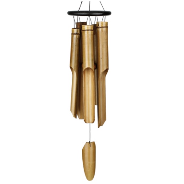 Black Ring Bamboo Wind Chime � Large