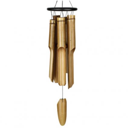 Black Ring Bamboo Wind Chime � Large